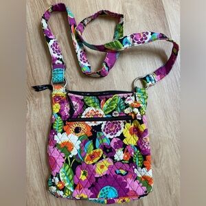 Vera Bradley Hipster Crossbody bag Va Va Bloom pattern floral preppy bohemian